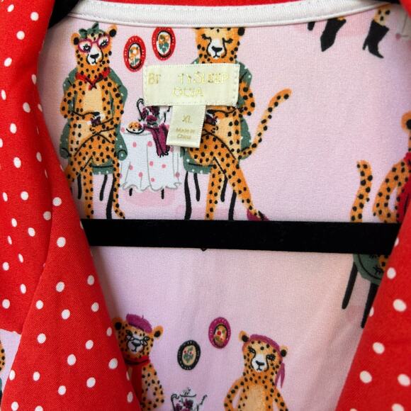 Women's Beauty Sleep Social Billie 3/4 Sleeve Cute Pajama Set Size XL - Picture 3 of 5